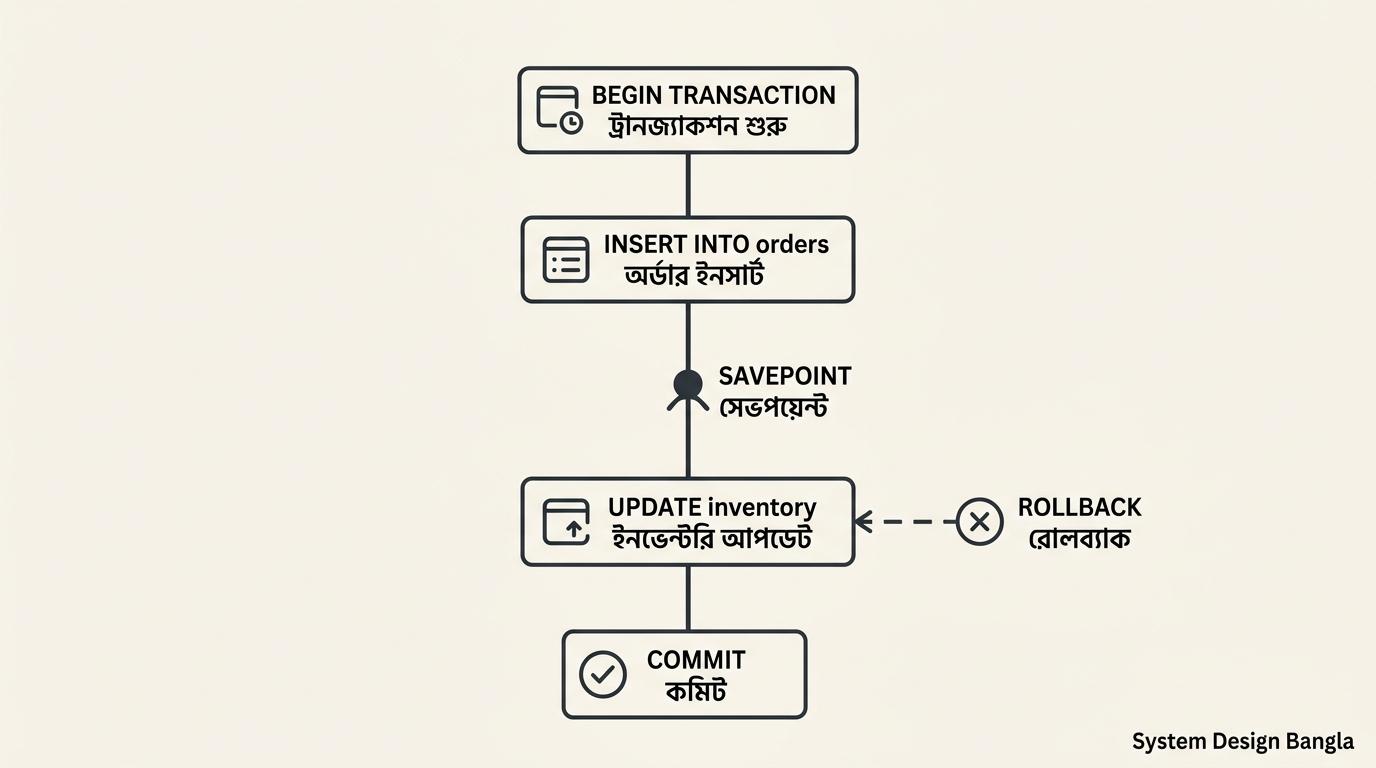 Database Transactions - সম্পূর্ণ গাইড | System Design Bangla